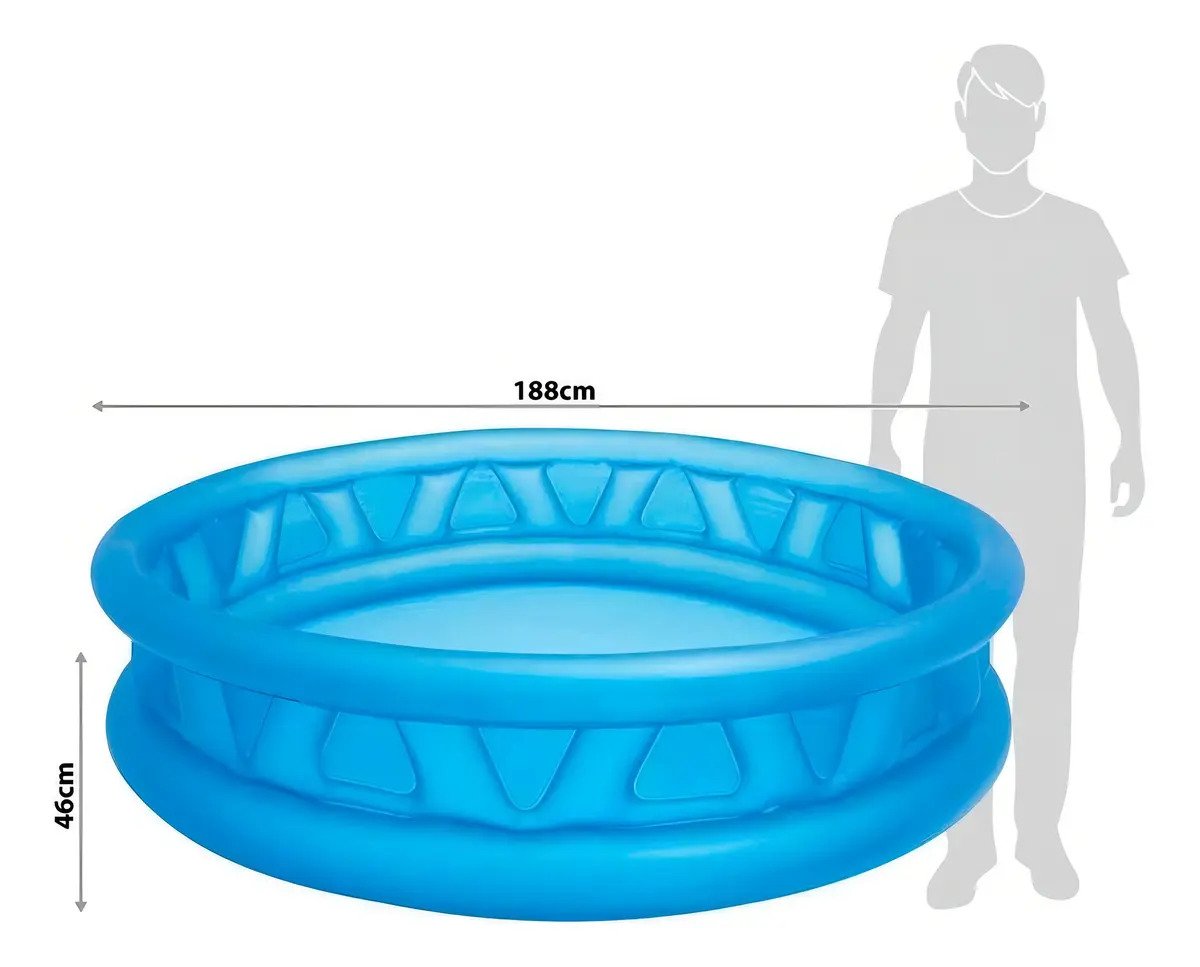Piscina inflable redonda Intex 58431 de 1.88m x 46cm 790L azul caja - Image 8