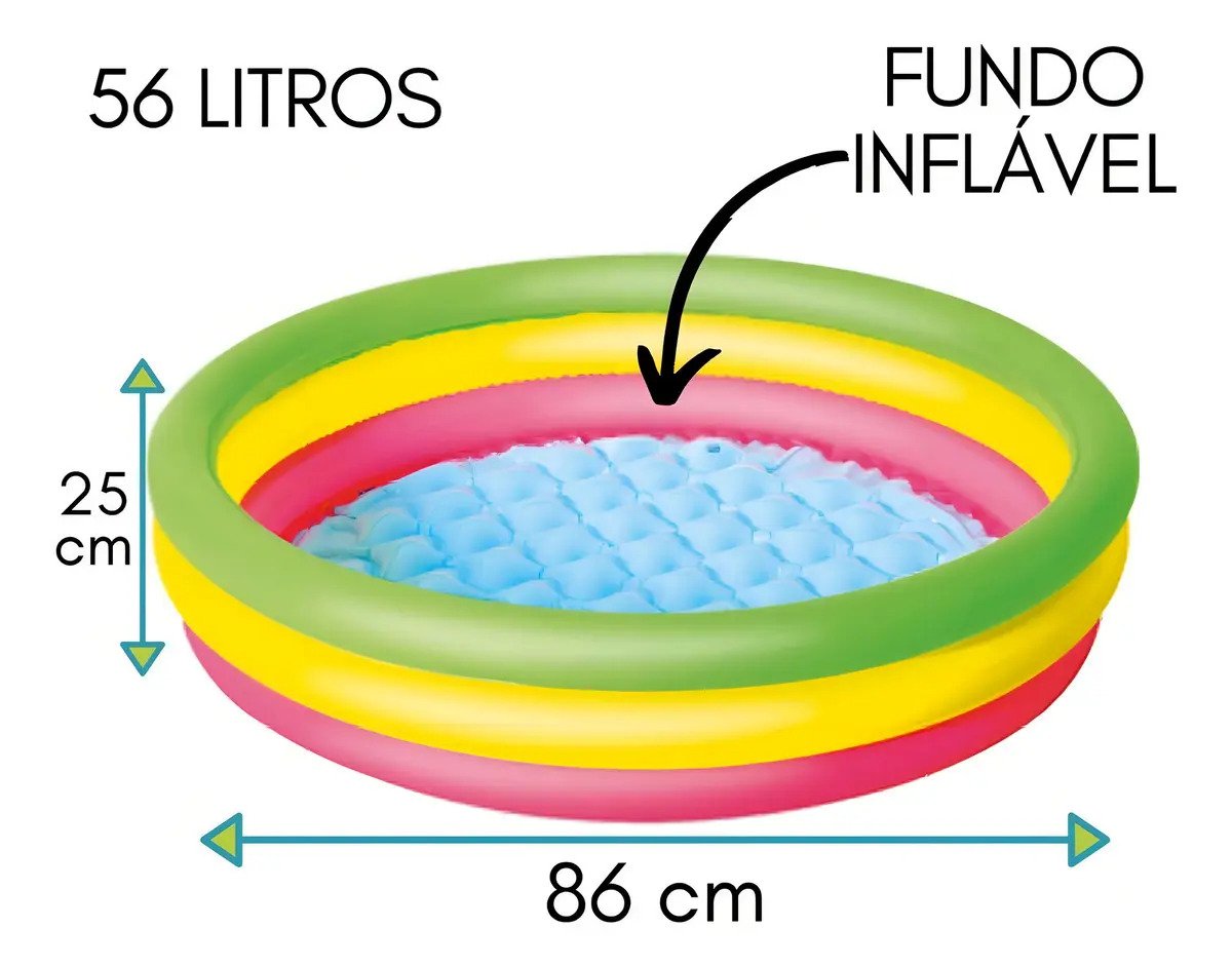Piscina Inflable Redonda Intex Wet Set 58924np 86cms*25cms - Image 2