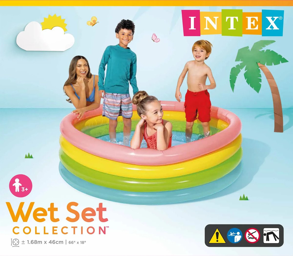 Piscina Inflable Redonda Intex 56441np Wet Set 168 Cm X 46cm - Image 2