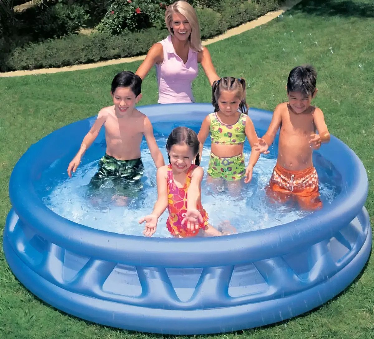 Piscina inflable redonda Intex 58431 de 1.88m x 46cm 790L azul caja - Image 5